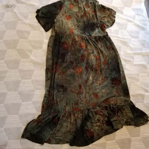 NWT Disturbia Witchfire Ruffle Midaxi Wrap Dress Size 6 - Picture 5 of 8